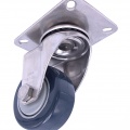 Transport Casters, swivel, stainless steel, diameter 75 mm