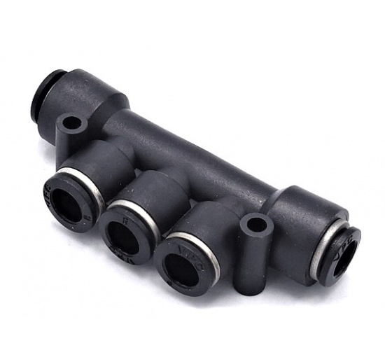 Triple Branch Union, push-in fittings