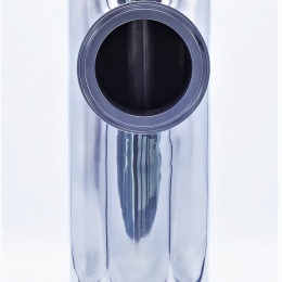 trubkový filtr rohový, připojení clamp DN 65, límeček 91 mm