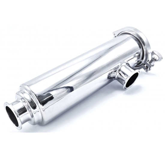 Tubular filter, CLAMP connection DN50 (collar clamp 64mm), Stainless steel valves and fittings - food and beverage Indcom