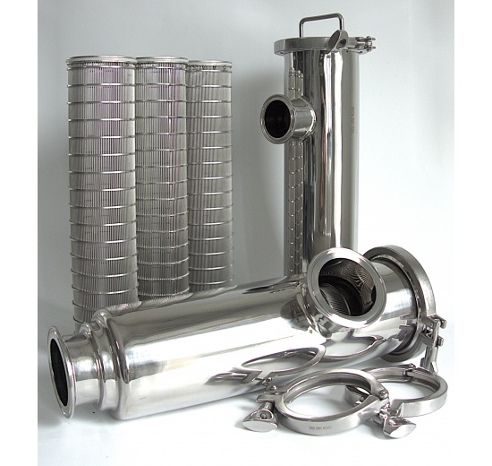 Tubular filter, CLAMP connection DN50 (collar clamp 64mm)