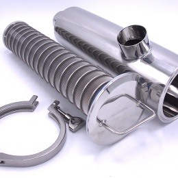 Tubular filter, inlet/outlet connection DN50, welded