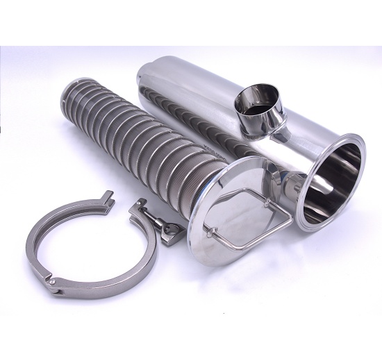 Tubular filter, inlet/outlet connection DN50 welded