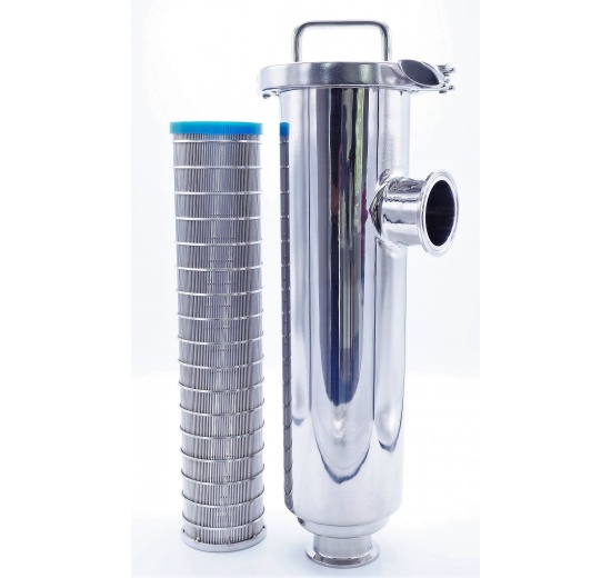 Tubular filter type C-C, DN50 (collar 64mm) inner filtration slotted sieve 0,3 mm