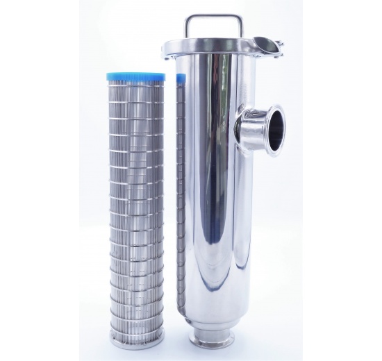 Tubular filter type C-C, DN50 (collar 64mm) inner filtration slotted sieve 0,55 mm
