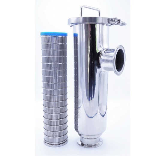 Tubular filter | type C-C, DN65 (collar 91mm), inner filtration slotted sieve 0,3 mm