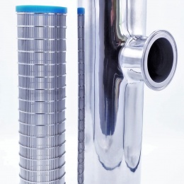 Tubular filter | type C-C, DN65 (collar 91mm), inner filtration slotted sieve 0,8 mm