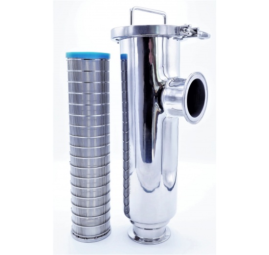 Tubular filter | type C-C, DN65 (collar 91mm), inner filtration slotted sieve 0,55 mm