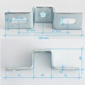 U-shaped beam coupling galvanized