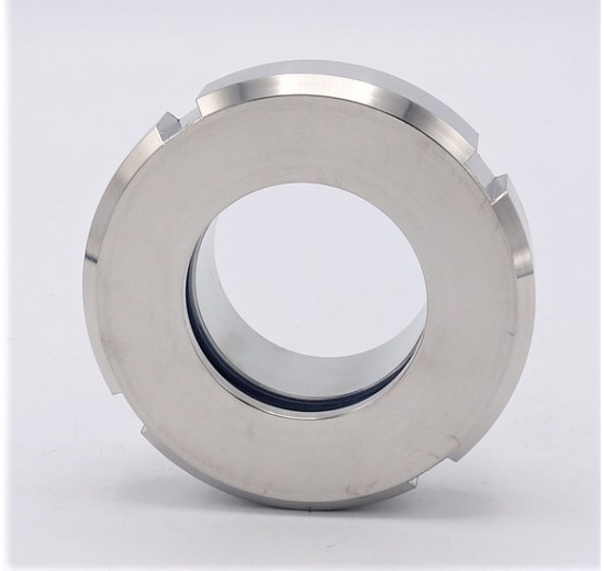 Union sight glass, welded S-S DN50 (52x1.5mm), stainless steel, borosilicate glass