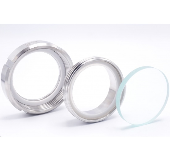 Union sight glass, welded S-S,  DN80, Indcom Humpolec