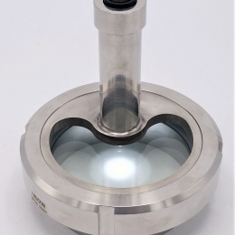 Union sight glass with lighting | LED, welded, DN100