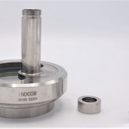 Union sight glass with lighting | LED, welded, DN100