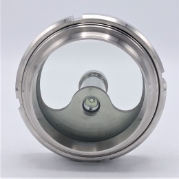 Union sight glass with lighting | LED, welded, DN100