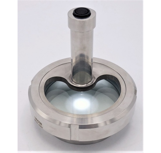 Union sight glass with lighting | LED, welded, DN100