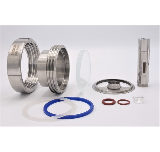 Union Sight Glass with lighting LED, welded, DN80