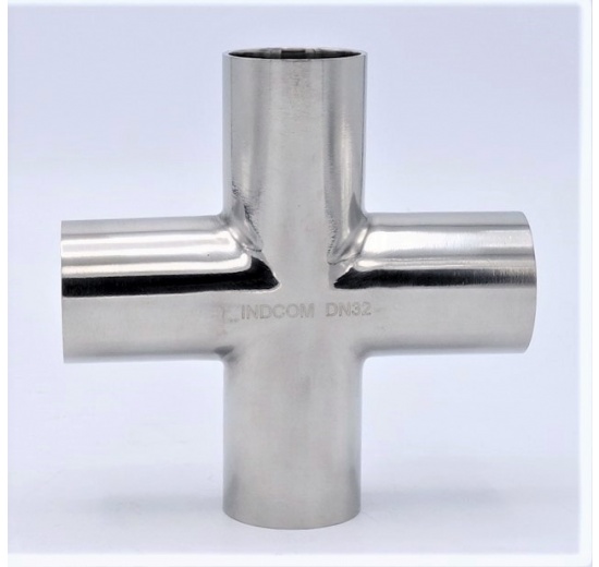 Welded Cross DN32 (34x1,5mm), stainless steel