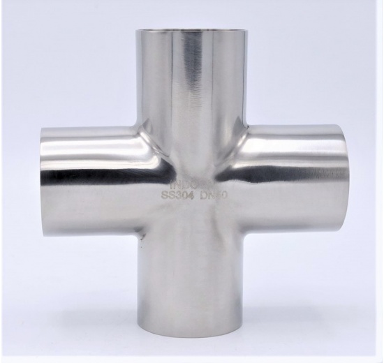 Welded Cross DN50 (52x1,5mm), stainless steel