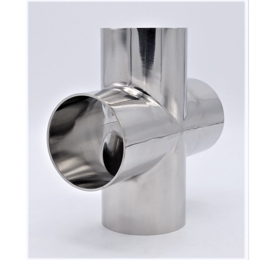Welded Cross DN65 (70x2mm), stainless steel fittings