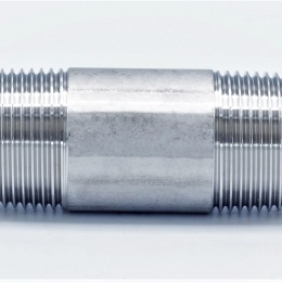 závitové fitinky z nerezové oceli - trubkový dvojnipl, typ 310