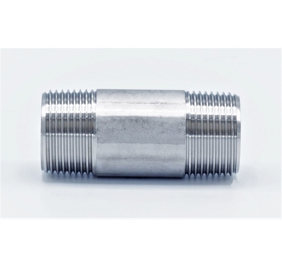 závitové fitinky z nerezové oceli - trubkový dvojnipl, typ 310