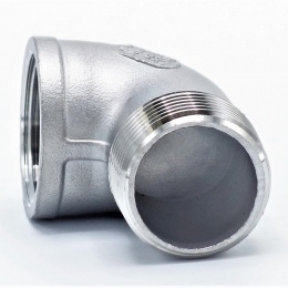 závitové kolínko z nerezové oceli, použití trubkový závit